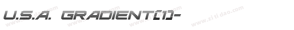 U.S.A. Gradient(1)字体转换